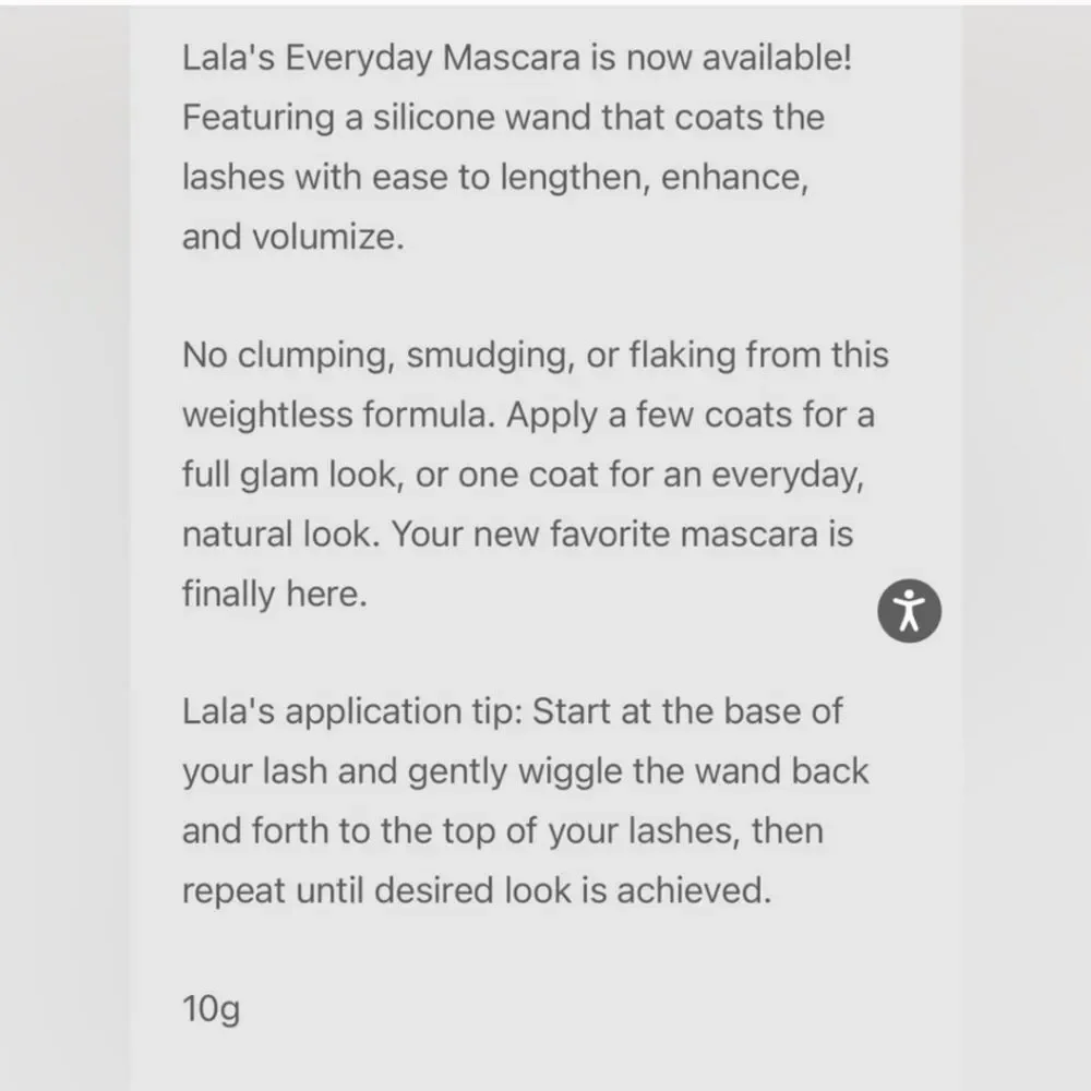 New GIVE THEM LALA Lala’s Everyday Mascara Black